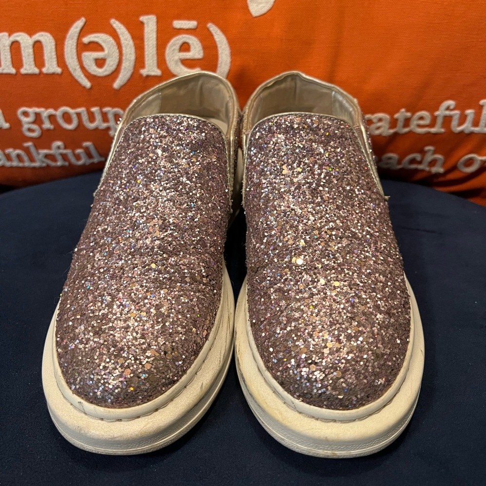 McQueen oversized sneakers in rare pink glitters